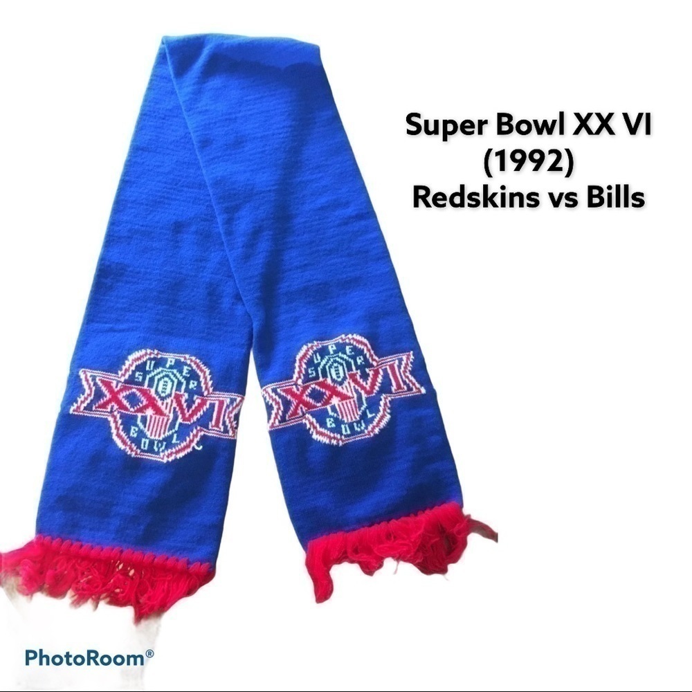 NEW (Unopened Bag) Vintage Super Bowl XXVI Scarf